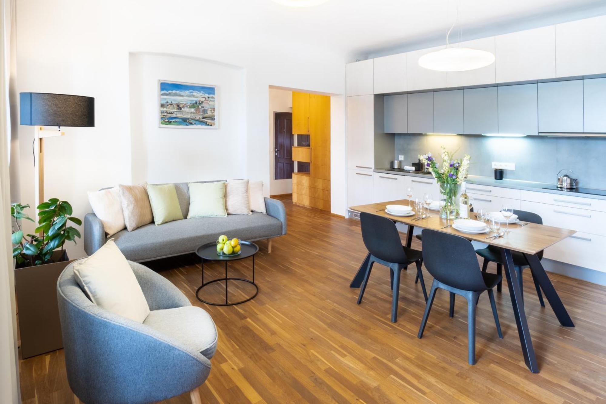 River View Apartment Prag Exteriör bild