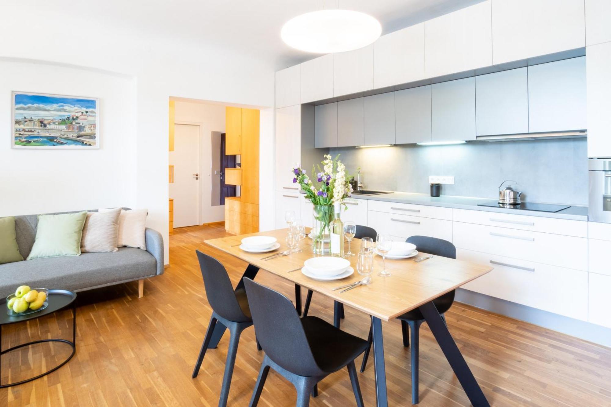 River View Apartment Prag Exteriör bild